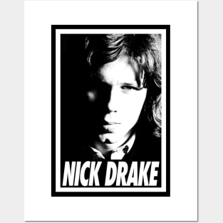 Nick Drake - Portrait retro Posters and Art